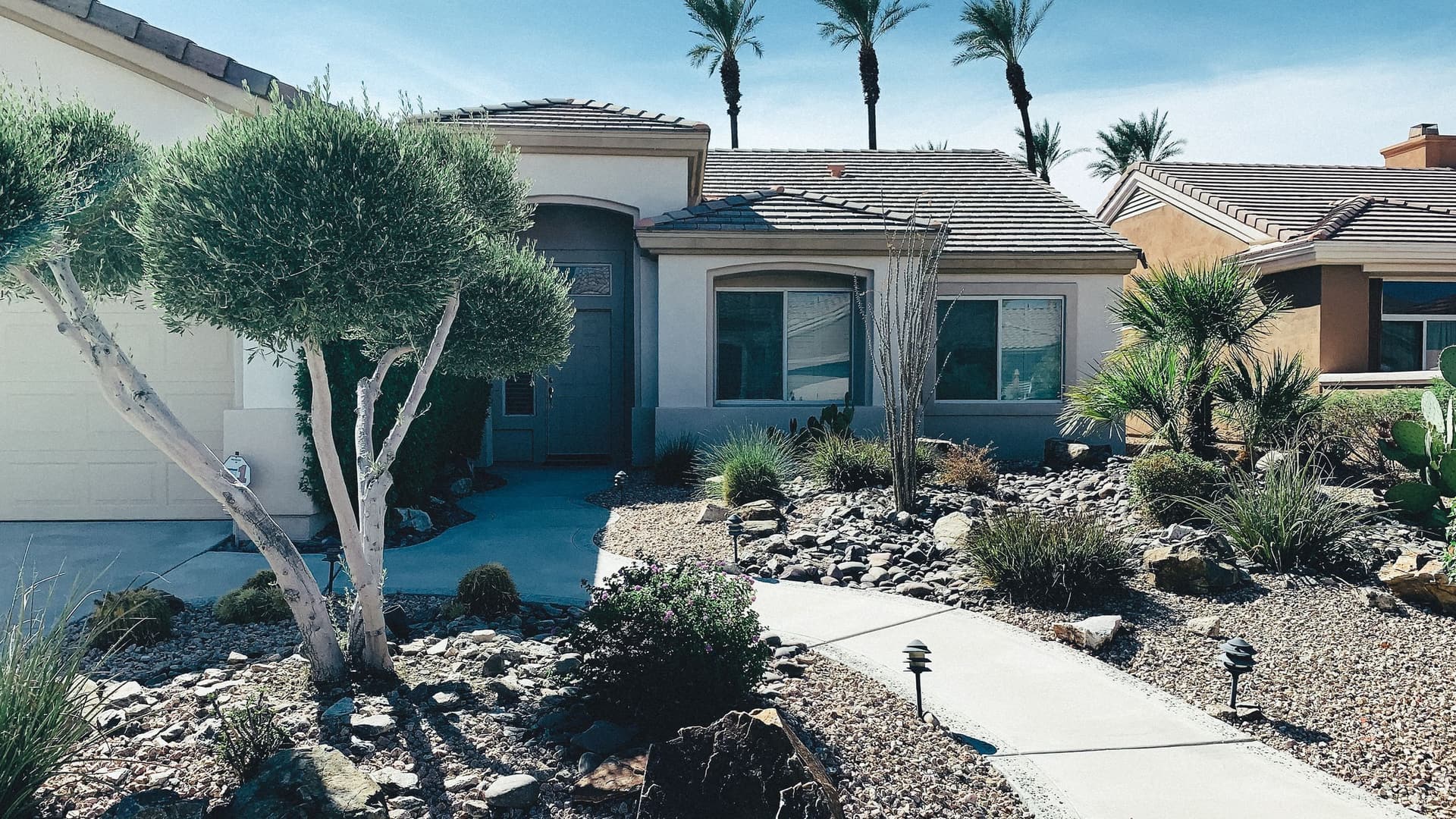 Dr. Painting crew painting a home interior in the Coachella Valley